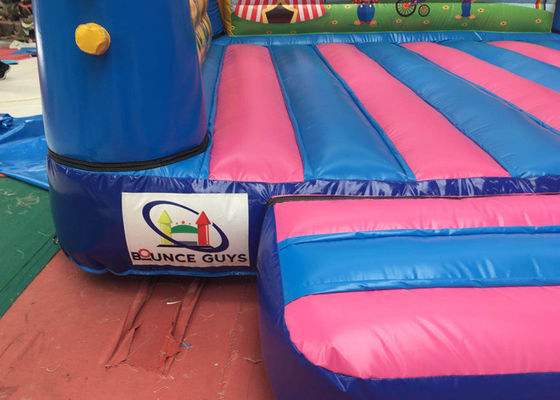 Colorful Clown Bounce House  Castle / Durable Indoor Inflatable Bouncer
