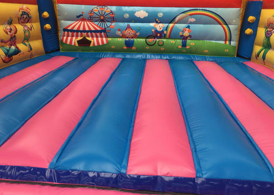 Colorful Clown Bounce House  Castle / Durable Indoor Inflatable Bouncer