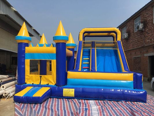Giant Bounce House Wet Or Dry Combo No Color Fading No Scratch Long Service Life
