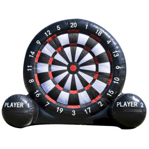 Outdoor Giant Inflatable Outdoor Games Velcro Dart Board With Balls Custom Logo